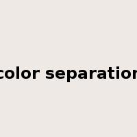 color separation是什么意思