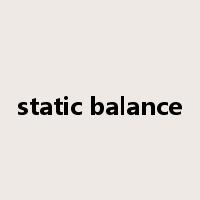 static balance是什么意思