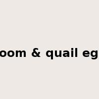 mushroom & quail egg soup是什么意思