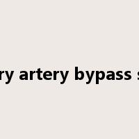 coronary artery bypass surgery是什么意思