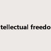 intellectual freedom是什么意思