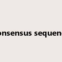 consensus sequence是什么意思