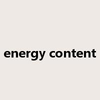 energy content是什么意思