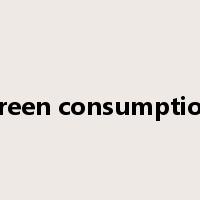 green consumption是什么意思