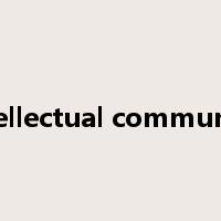 intellectual community是什么意思
