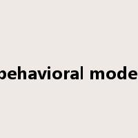 behavioral model是什么意思