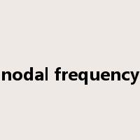 nodal frequency是什么意思