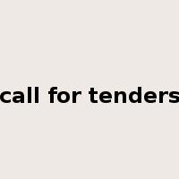 call for tenders是什么意思