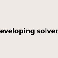 developing solvent是什么意思