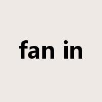 fan in是什么意思