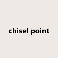 chisel point是什么意思
