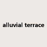 alluvial terrace是什么意思