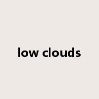 low clouds是什么意思