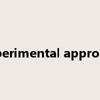 experimental approach是什么意思