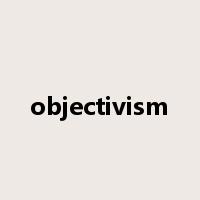 objectivism是什么意思