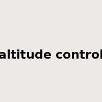 altitude control是什么意思