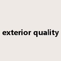 exterior quality是什么意思