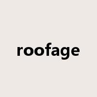 roofage是什么意思