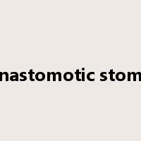 anastomotic stoma是什么意思