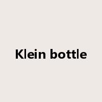 Klein bottle是什么意思