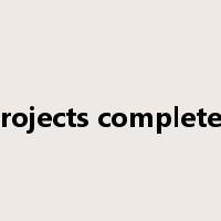 projects completed是什么意思