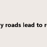 every roads lead to rome是什么意思