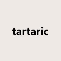tartaric是什么意思