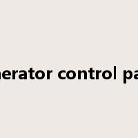 generator control panel是什么意思