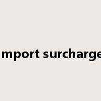 import surcharge是什么意思