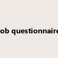 job questionnaire是什么意思