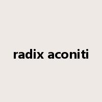 radix aconiti是什么意思