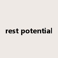 rest potential是什么意思