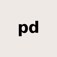 pd是什么意思