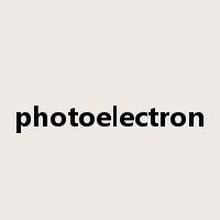 photoelectron是什么意思