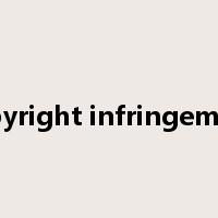 copyright infringement是什么意思