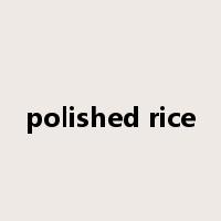 polished rice是什么意思