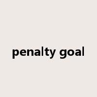 penalty goal是什么意思