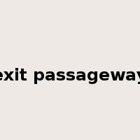 exit passageway是什么意思