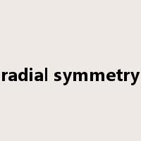 radial symmetry是什么意思