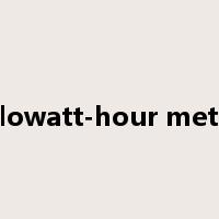kilowatt-hour meter是什么意思