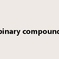 binary compound是什么意思