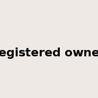 registered owner是什么意思