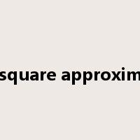 least square approximation是什么意思