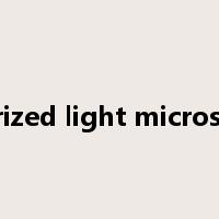 polarized light microscopy是什么意思