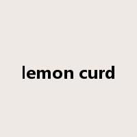 lemon curd是什么意思