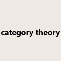 category theory是什么意思