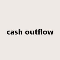 cash outflow是什么意思