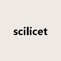 scilicet是什么意思