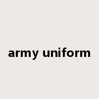 army uniform是什么意思