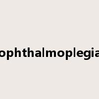 ophthalmoplegia是什么意思